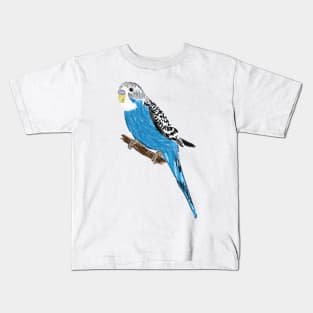 Nice Artwork showing a Blue Budgie III Kids T-Shirt